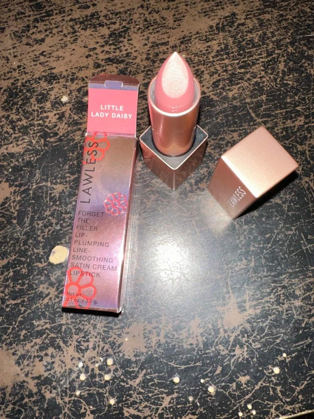 LAWLESS Satin Cream Lipstick - Little Lady Daisy (Soft Pink)